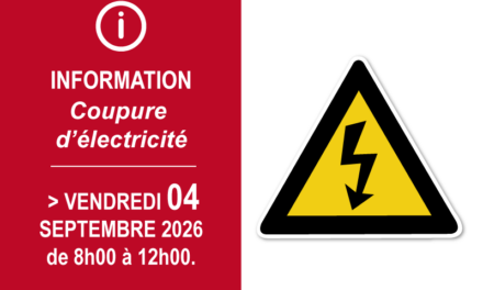 TRAVAUX – AVIS COUPURES DE COURANT