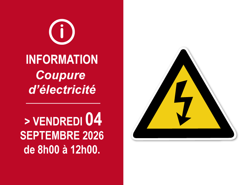 TRAVAUX – AVIS COUPURES DE COURANT