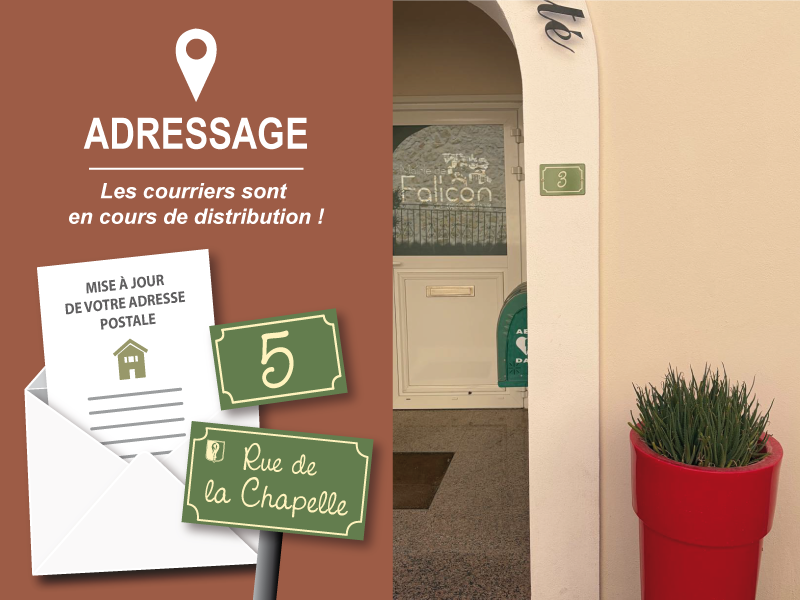 MISE À JOUR DE L’ADRESSAGE