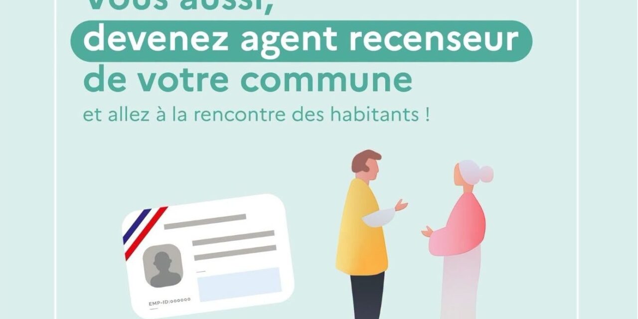 RECENSEMENT 2027 – RECRUTEMENT AGENTS RECENSEURS